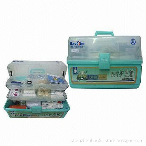 Qualified ABS First-aid Box with Shelf for Emergency Treatment and Health Care